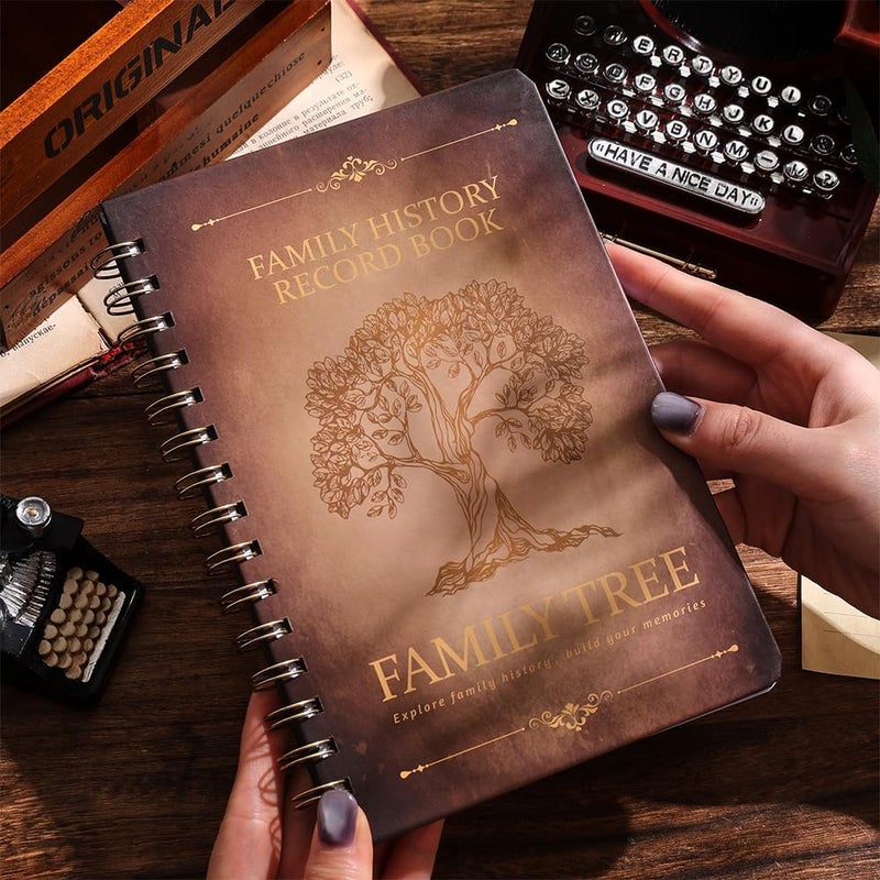icceemee Family History Book: A Record of Our Family Tree, Includes Genealogy Charts, Room for 100 Ancestors/Family Photo and so Much More 8.3''x 5.6'' - Image 5